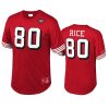 49ers jerry rice scarlet retired player name number t shirt