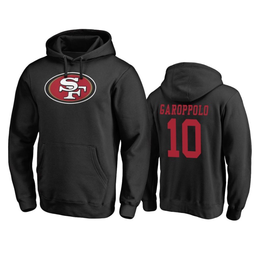 49ers jimmy garoppolo black personalized hoodie