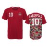 49ers jimmy garoppolo camo scarlet extra yardage t shirt