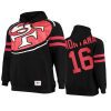 49ers joe montana black big face hoodie