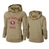 49ers khaki 2019 salute to service pullover hoodie