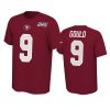 49ers robbie gould scarlet player pride 100th season tee