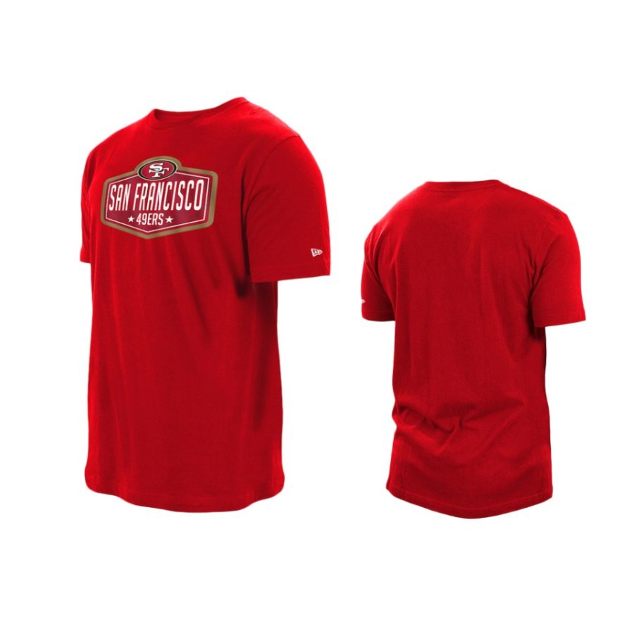 49ers scarlet 2021 nfl draft hook t shirt