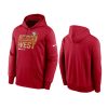 49ers scarlet 2022 nfc west division champions locker room trophy hoodie