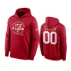 49ers scarlet 2023 nfc west division champions locker room trophy collection hoodie