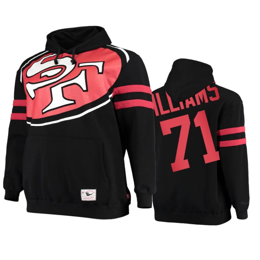 49ers trent williams black big face hoodie