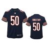 50 mike singletary navy game jersey