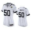 50 telvin smith white game jersey