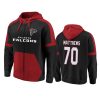 70 black red jake matthews hoodie