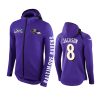 8 purple lamar jackson hoodie