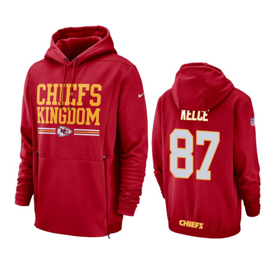 87 travis kelce sideline lockup hoodie