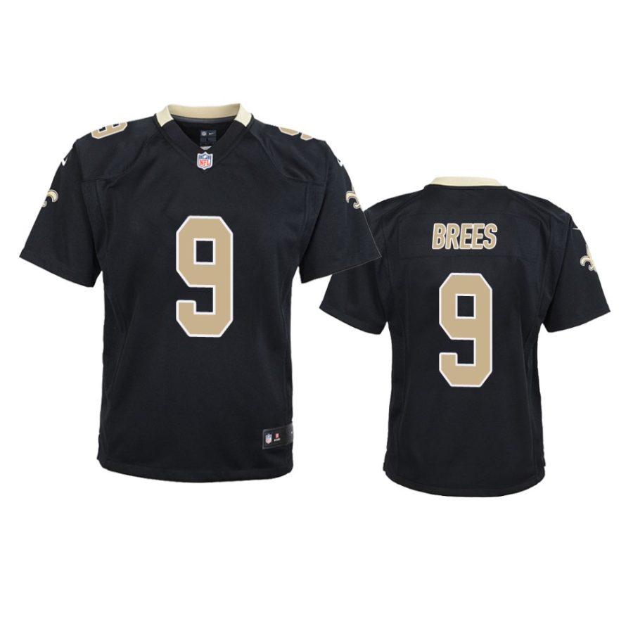 9 drew brees black jersey