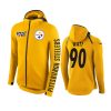 90 gold t.j. watt hoodie