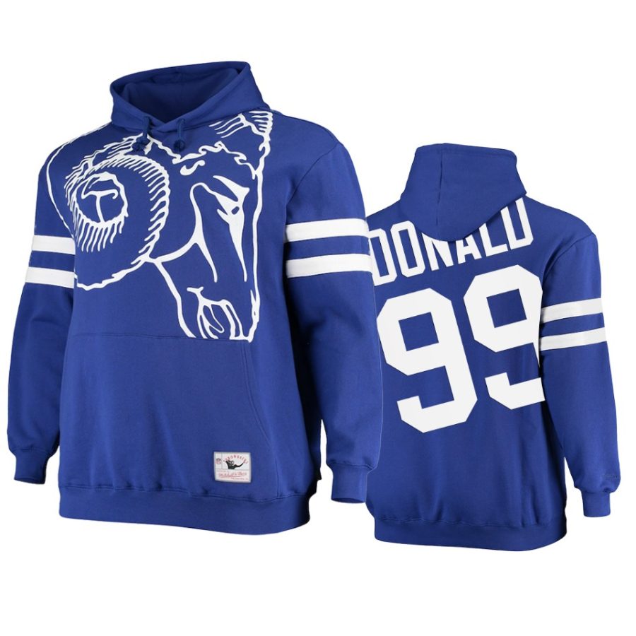 aaron donald rams royal big face hoodie