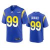 aaron donald rams royal game jersey