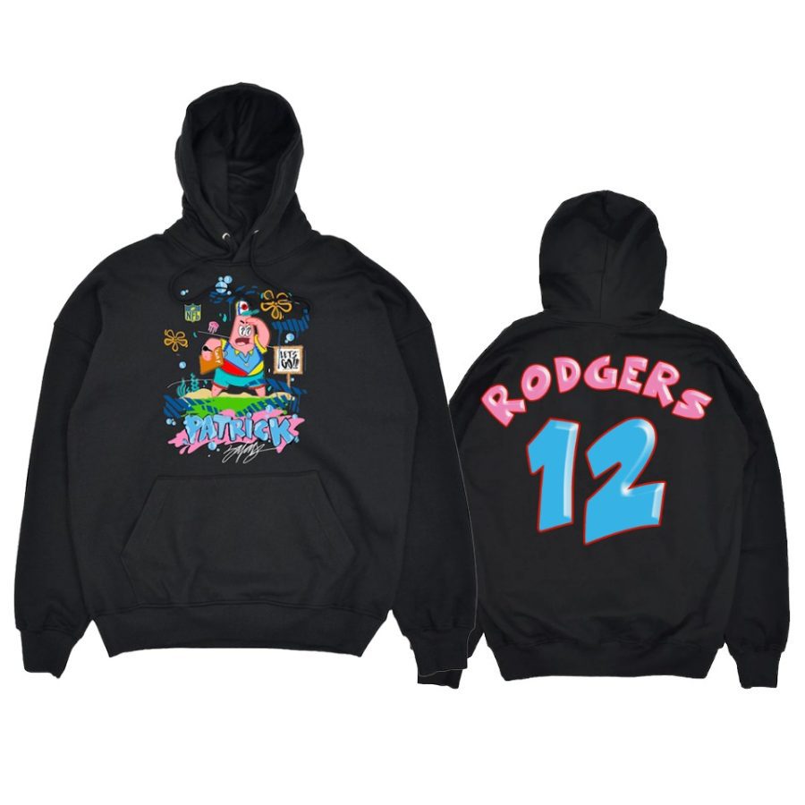 aaron rodgers pongebob king saladeen black patrick hoodie