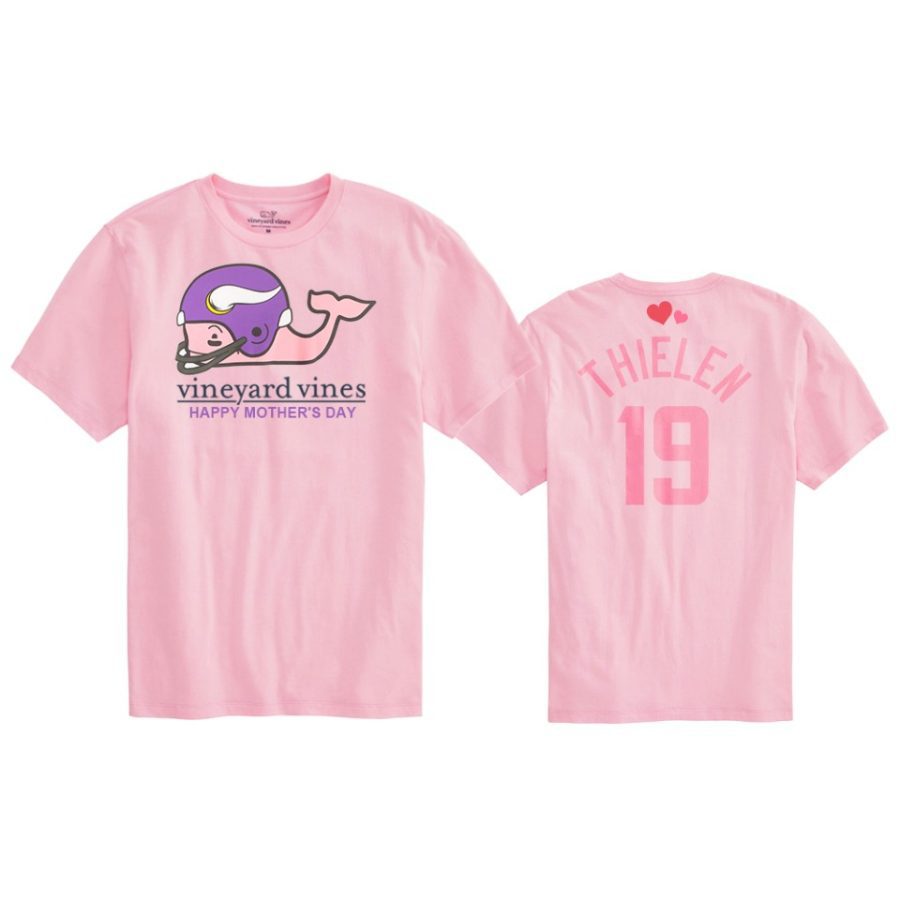 adam thielen vikings pink mothers day t shirt