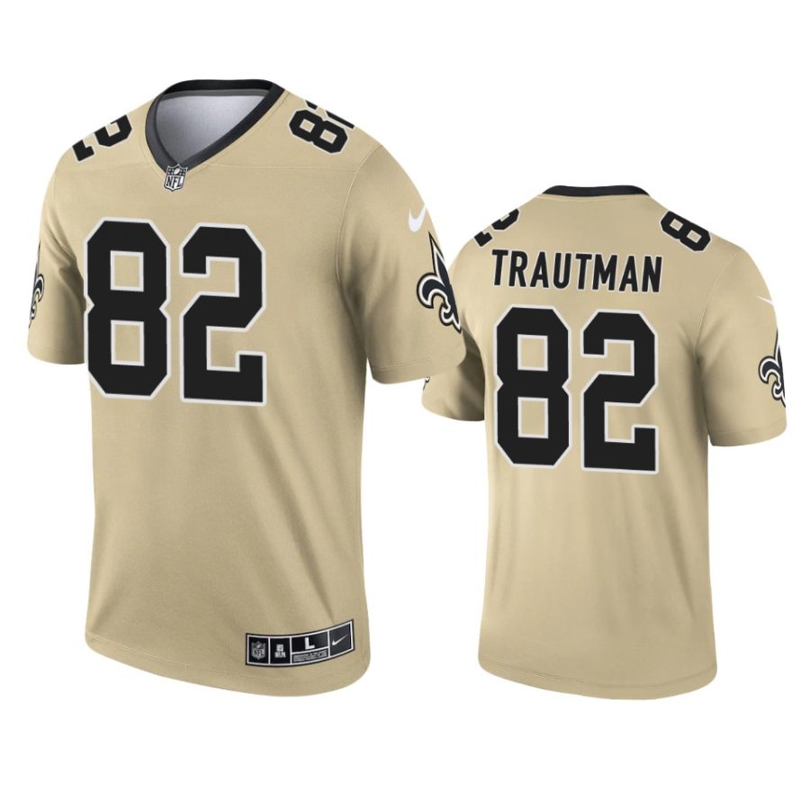 adam trautman saints 2021 inverted legend gold jersey