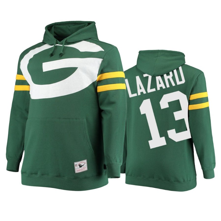 allen lazard packers green big face hoodie