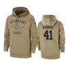 alvin kamara saints tan 2019 salute to service sideline therma hoodie