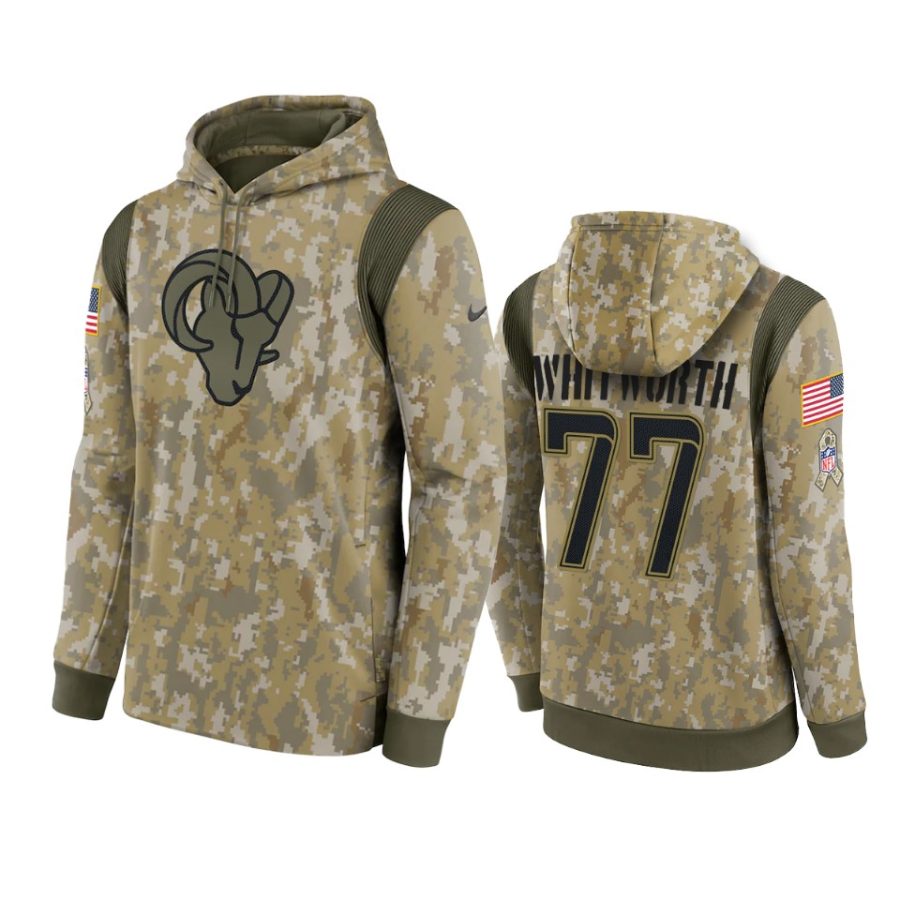 andrew whitworth rams camo 2021 salute to service therma hoodie