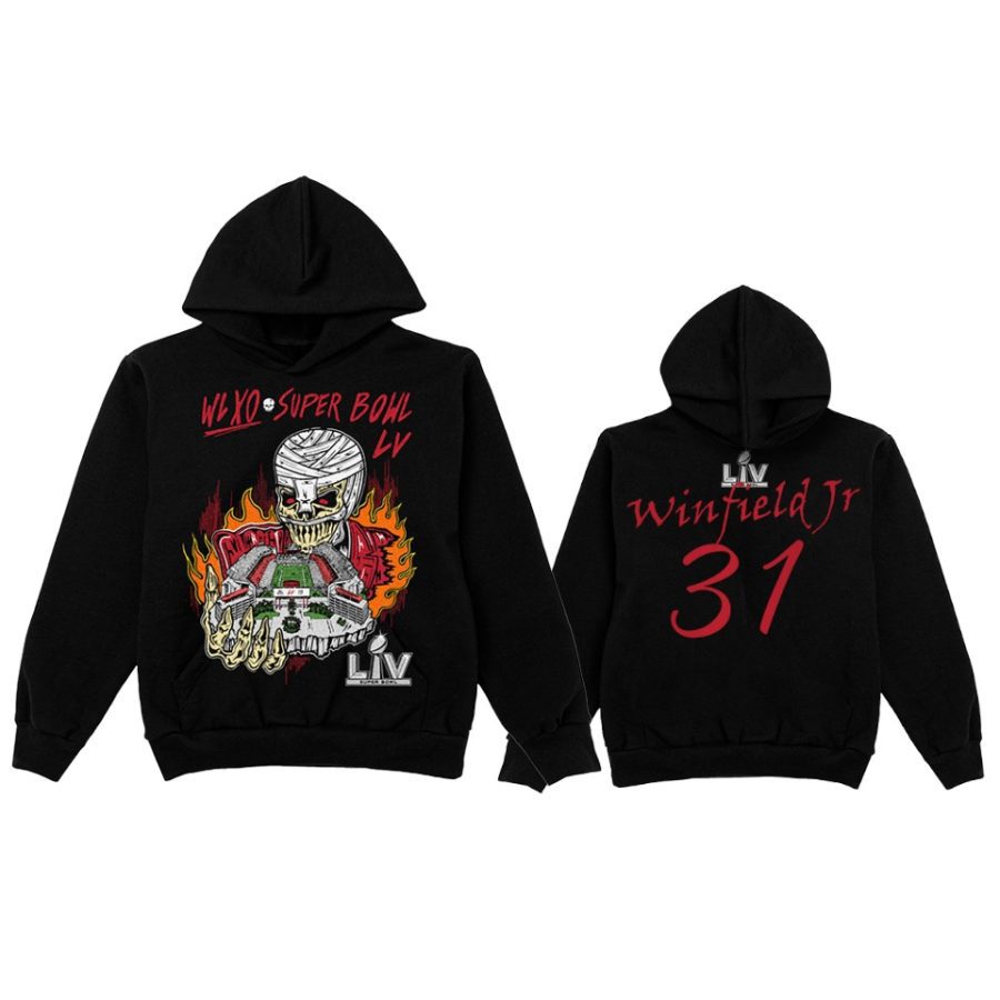 antoine winfield jr. tampa bay buccaneers black super bowl lv halftime show hoodie