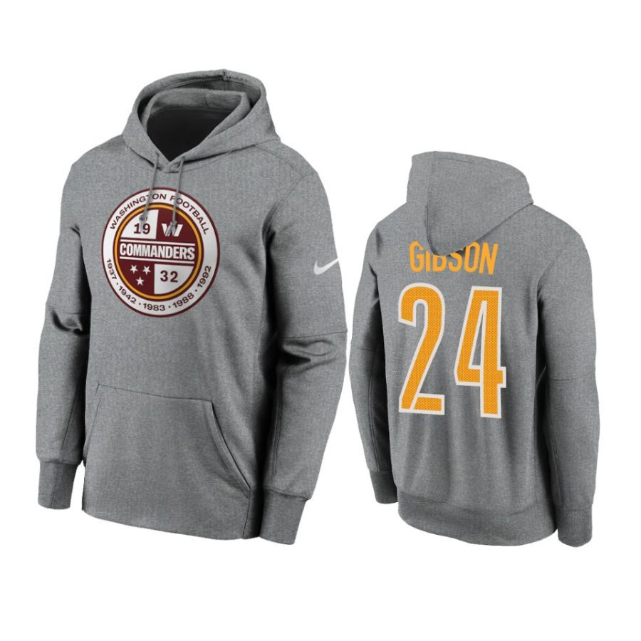 antonio gibson commanders charcoal therma hoodie