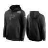 atlanta falcons black crucial catch sideline performance hoodie