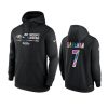 baltimore ravens rashod bateman black 2022 nfl crucial catch therma hoodie