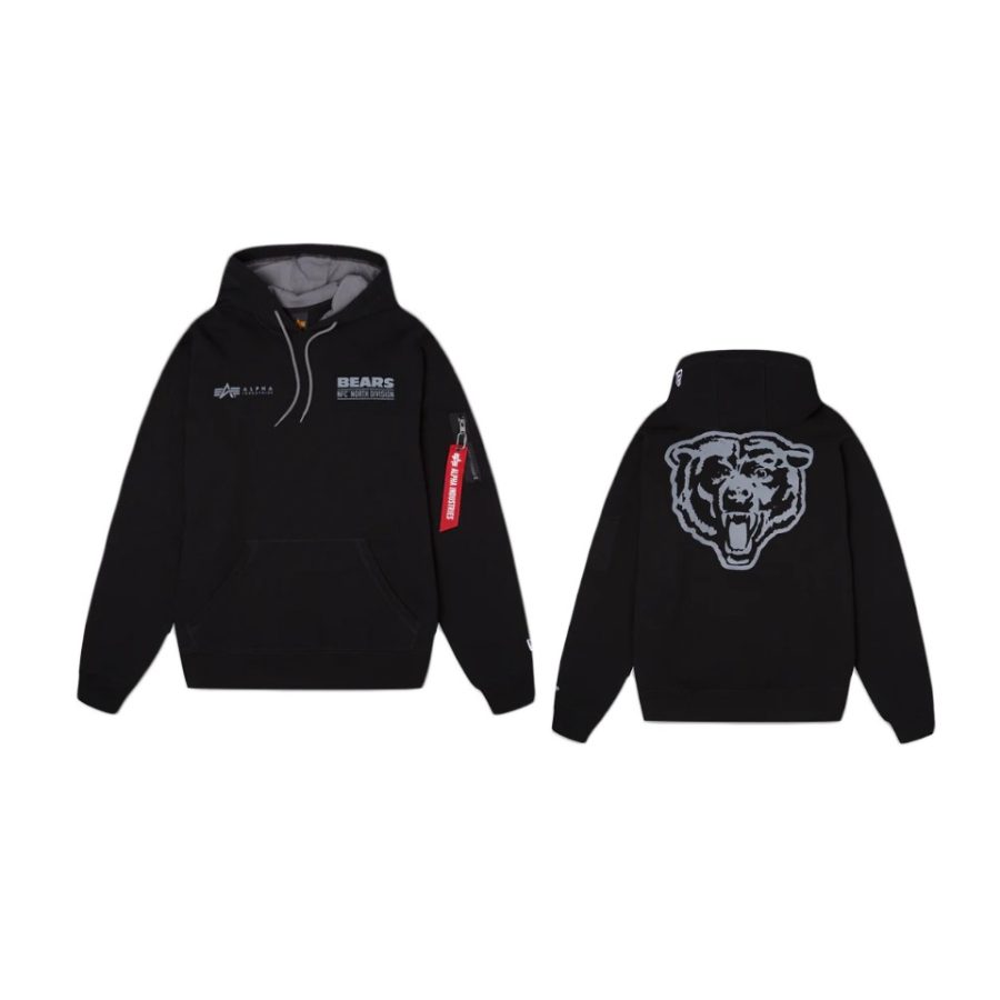 bears black alpha industries hoodie