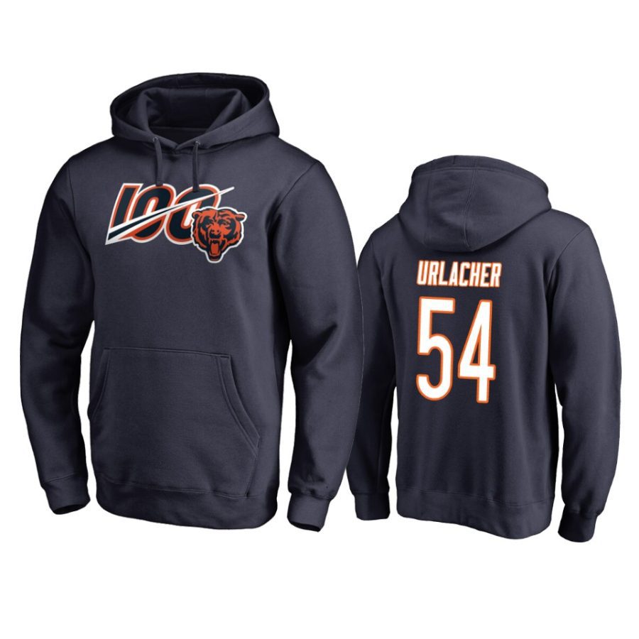 bears brian urlacher navy primary ii 100th season hoodie