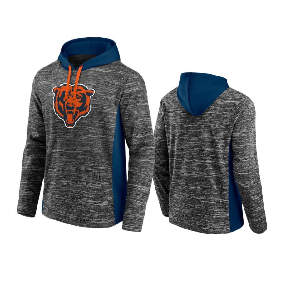 bears charcoal navy instant replay pullover hoodie