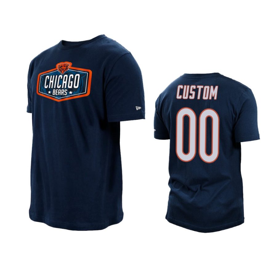 bears custom navy 2021 nfl draft hook t shirt