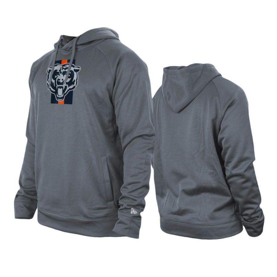 bears gray training camp raglan hoodie