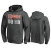 bears heather charcoal stronger together hoodie