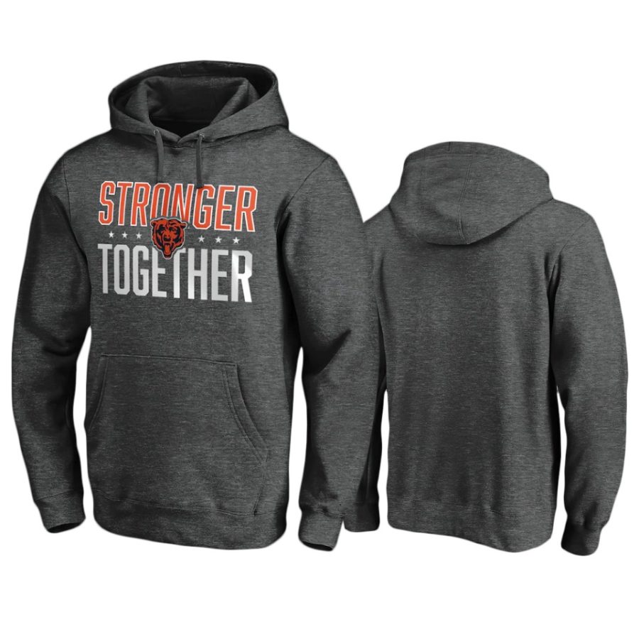 bears heather charcoal stronger together hoodie