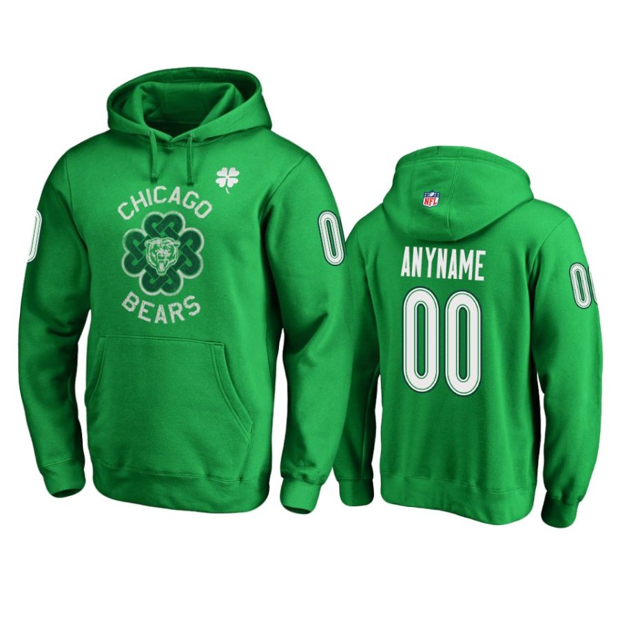 bears kelly green custom st. patricks day hoodie