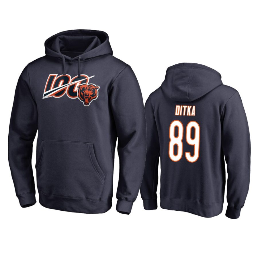 bears mike ditka navy primary ii 100th season hoodie