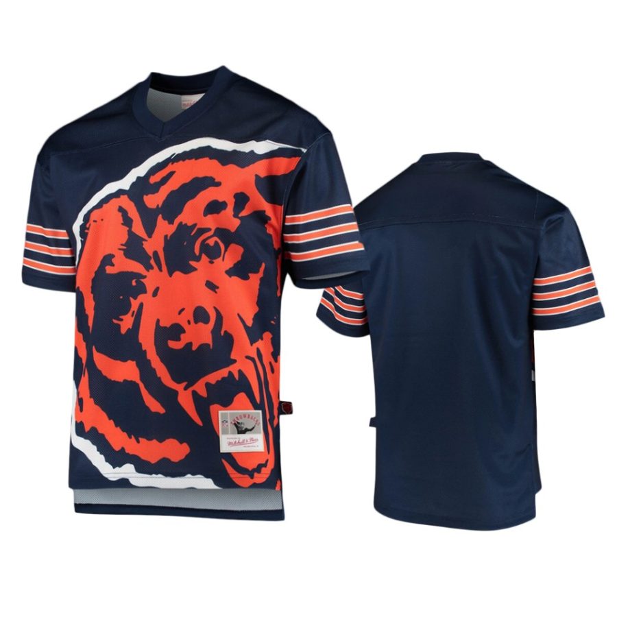 bears navy big face t shirt