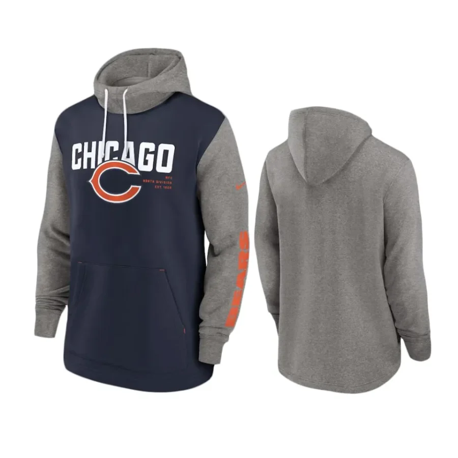 bears navy color block fashion hoodie