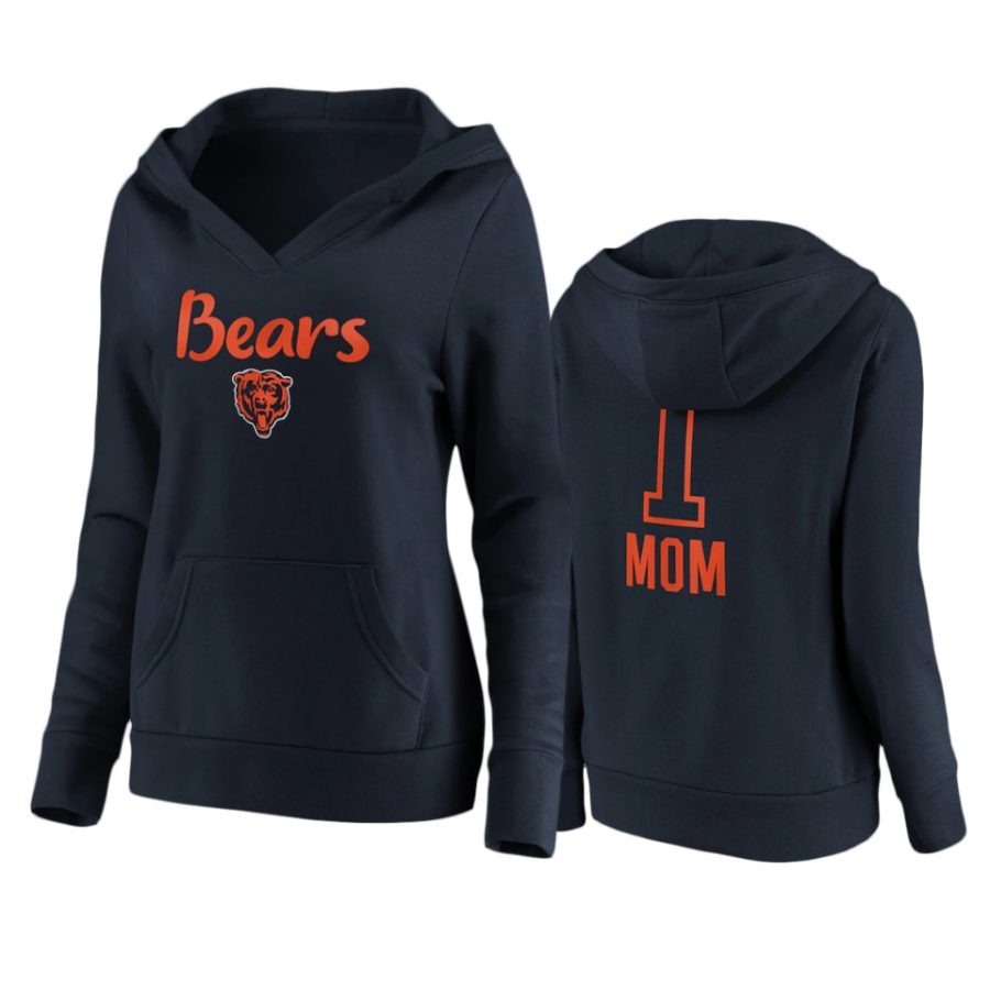 bears number one mom navy hoodie