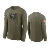 bears olive 2021 salute to service performance long sleeve t shirt