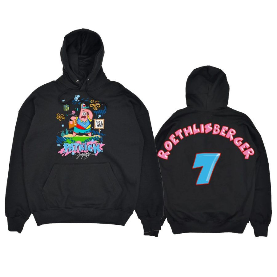 ben roethlisberger pongebob king saladeen black patrick hoodie