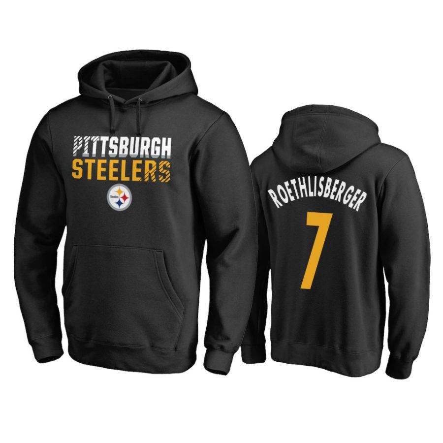 ben roethlisberger steelers black iconic collection hoodie