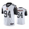 bengals 94 sam hubbard white color rush limited jersey