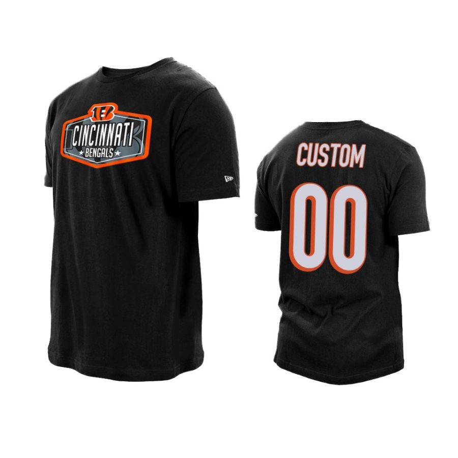 bengals custom black 2021 nfl draft hook t shirt