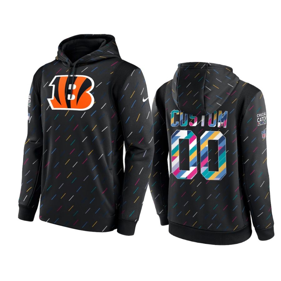 bengals custom charcoal 2021 nfl crucial catch hoodie