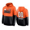 bengals custom orange black sideline impact lockup hoodie