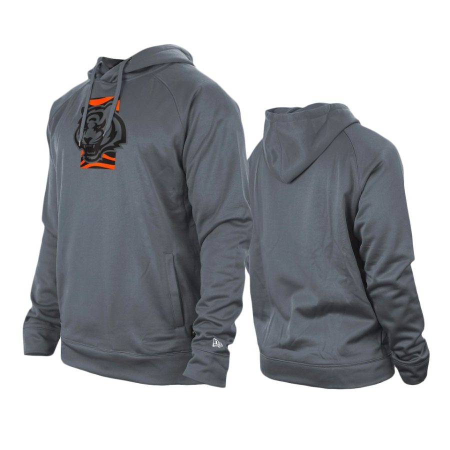 bengals gray training camp raglan hoodie