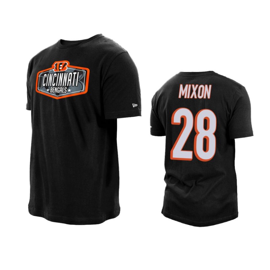 bengals joe mixon black 2021 nfl draft hook t shirt